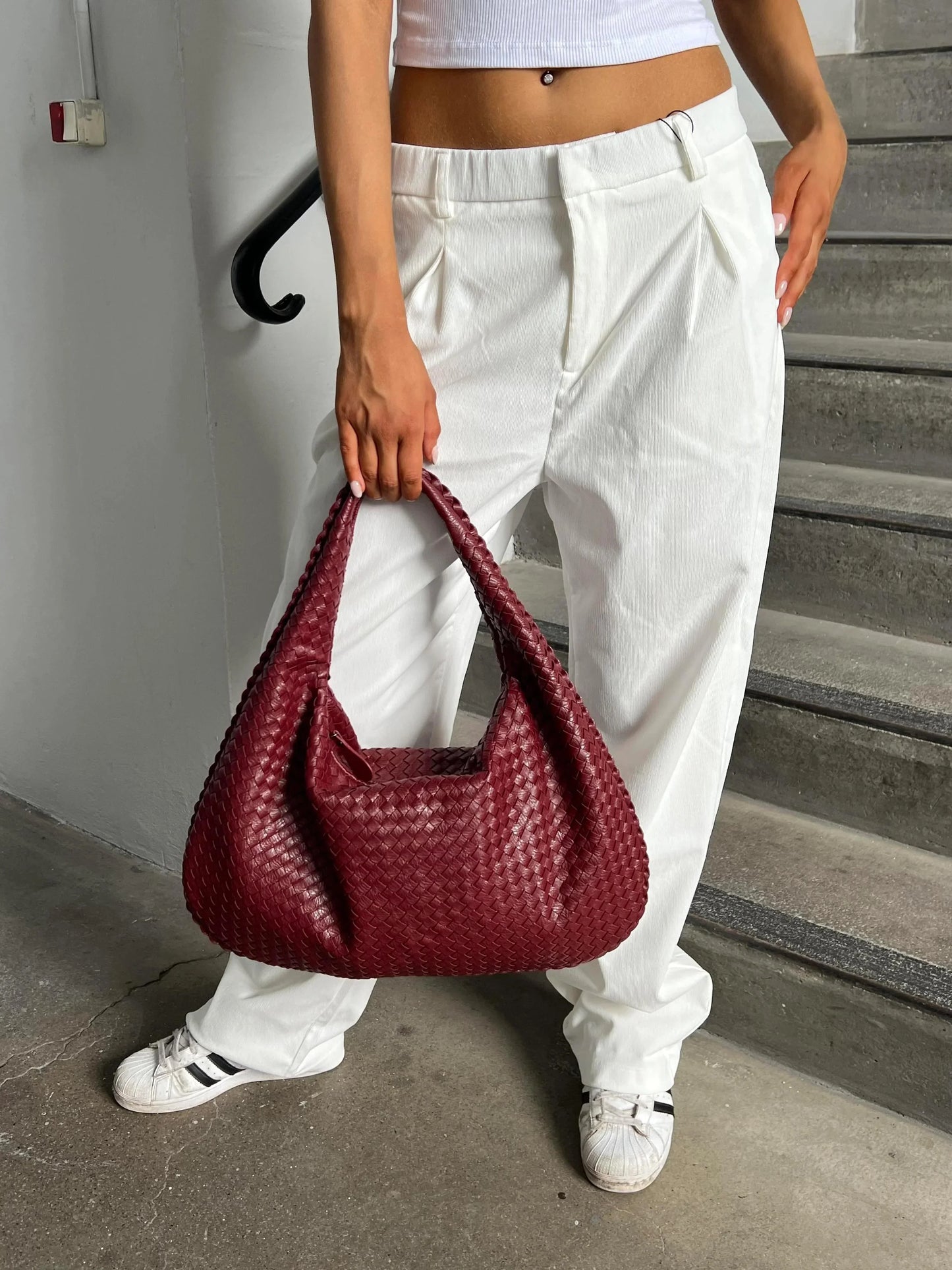 Woven Hobo Bag