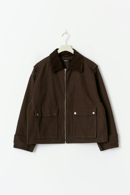 Short cargo jacket