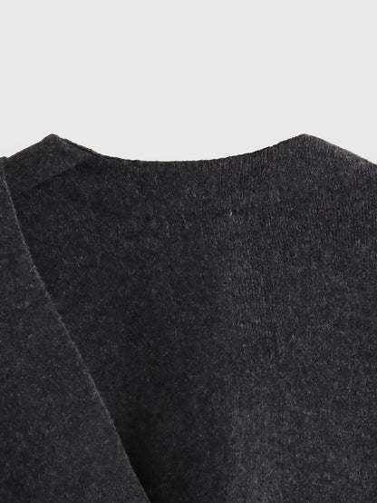 Kurzer Mantel mit Schal